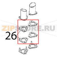 Guarnizione flange uscita Angelo Po FX101G2