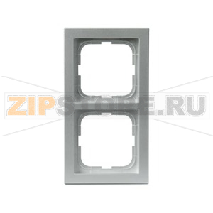 Рамка двухместная, алюминий ABB 2TKA000335G1 