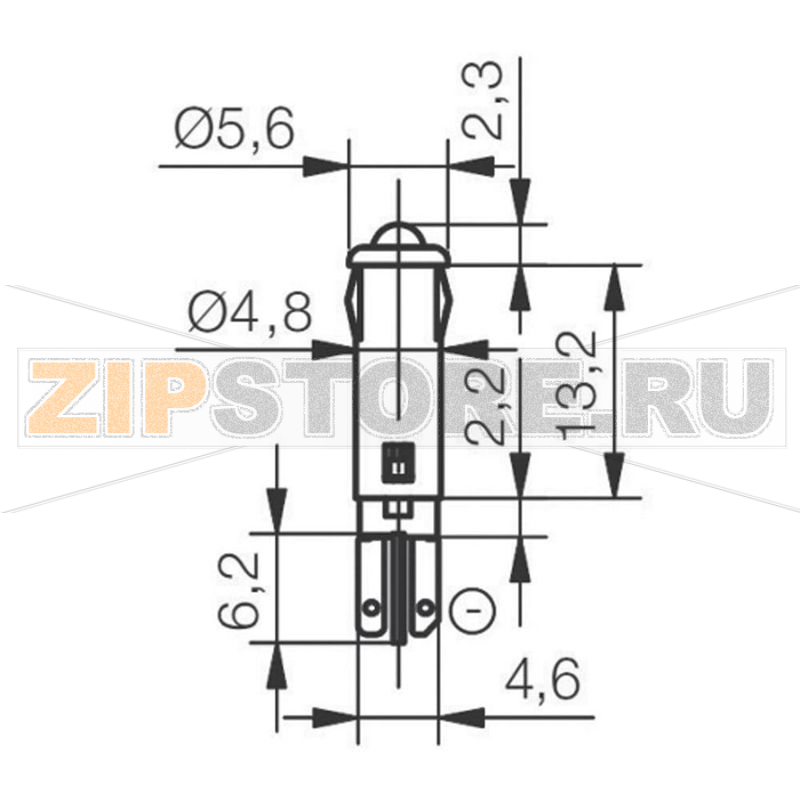 Лампа светодиодная 24 В/DC, индикаторная, красная Signal-Construct SKRD05004 
