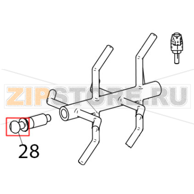 Pomello impastatore Fimar PF40E Pomello impastatore Fimar PF40EЗапчасть на деталировке под номером: 28
