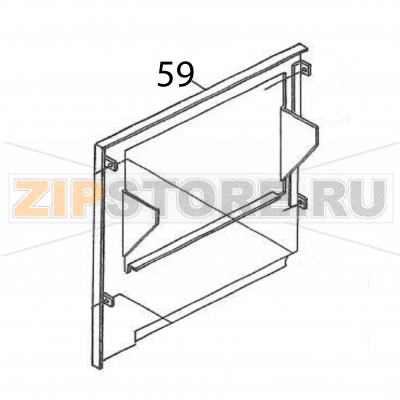 Cutter cover Sato M84Pro Cutter cover Sato M84ProЗапчасть на деталировке под номером: 59Название запчасти на английском языке: Cutter cover Sato M84Pro.