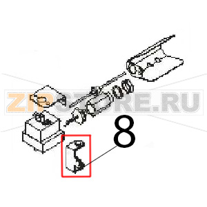 Thermostat bulb support Angelo Po FM1221E1 Thermostat bulb support Angelo Po FM1221E1Запчасть на деталировке под номером: 8