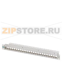 19" module frame 1RU Module support for mounting of IE RJ45 Keystone or FO LC coupler; Mounting in 19" enclosure; 1 pack = 1 unit Siemens 6GK1901-0AM00-0AA0