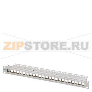 19&quot; module frame 1RU Module support for mounting of IE RJ45 Keystone or FO LC coupler; Mounting in 19&quot; enclosure; 1 pack = 1 unit Siemens 6GK1901-0AM00-0AA0 