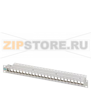 19&quot; module frame 1RU Module support for mounting of IE RJ45 Keystone or FO LC coupler; Mounting in 19&quot; enclosure; 1 pack = 1 unit Siemens 6GK1901-0AM00-0AA0 