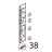 Etichetta unox ellisse 78x33, argento con bordo Unox XV 203G