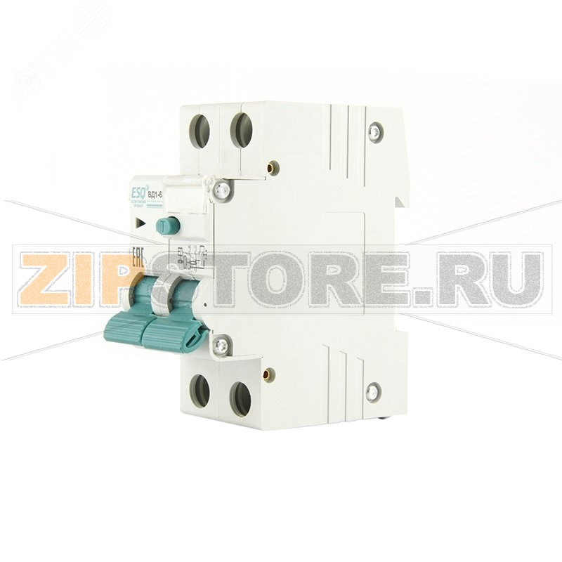 Устройство защитного отключения 63 А, 300 мА, 6 кА ESQ 14.03.05.000011 