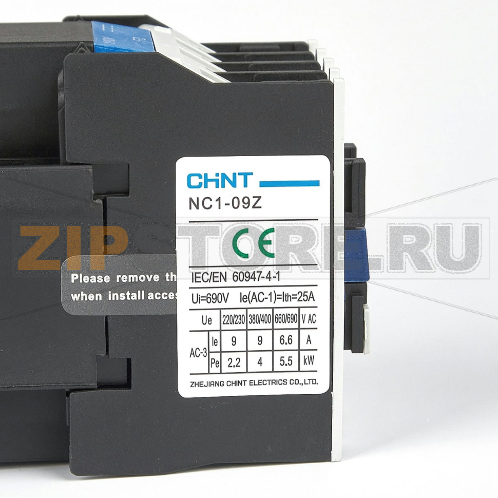 Контактор 9 А, 110 В, 4 кВт, 1НЗ Chint NC1-0901Z 