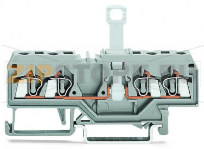4-проводные клеммы с размыкателем; для DIN-рейки 35 x 15 и 35 x 7,5; 2,5 мм; CAGE CLAMP®; 2,50 mm; серые Wago 280-836 Примечание:Terminating Aluminum ConductorsWAGO spring clamp terminal blocks are suitable for solid aluminum conductors up to 4 mm?/12 AWG if WAGO “Alu-Plus” Contact Paste is used for termination.“Alu-Plus” Contact Paste Advantages:Automatically destroys the oxide film during clamping.Prevents fresh oxidation at the clamping point.Prevents electrolytic corrosion between aluminum and copper conductors (in the same terminal block).Provides long-term protection against corrosion....