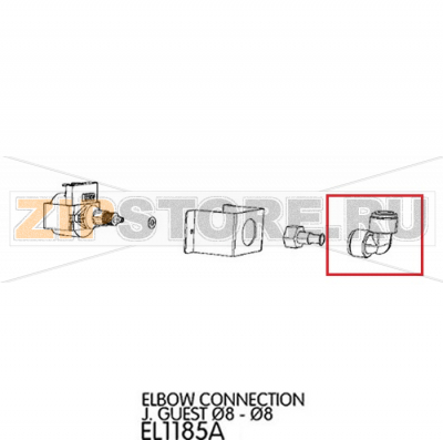 Elbow connection J. Guest Ø8 - Ø8 Unox XFT 133 Elbow connection J. Guest Ø8 - Ø8 Unox XFT 133Запчасть на деталировке под номером: 184Название запчасти на английском языке: Elbow connection J. Guest Ø8 - Ø8 Unox XFT 133