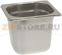 СЛИВНОЙ ЛОТОК ИЗ НЕРЖ. СТАЛИ GN 1/6 176X162XH150 ММ
