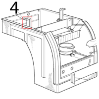 Metal bracket left Scotsman AC 56