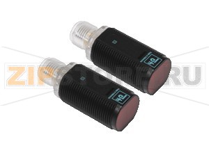 Датчик сквозного луча Thru-beam sensor GD18/GV18/25/103/159 Pepperl+Fuchs Описание оборудованияThru-beam sensor, M18 threaded housing design, plastic housing, front optical face, 20&nbspm detection range, red light, light on, DC version, PNP output, M12 plug