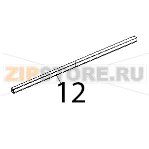 Listello sup inox porta Unox XVC 515G Listello sup inox porta Unox XVC 515GЗапчасть на деталировке под номером: 12