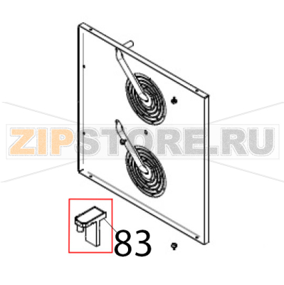 Cerniera superiore in plastica Piron PF1006_PI1 Cerniera superiore in plastica Piron PF1006_PI1Запчасть на деталировке под номером: 83