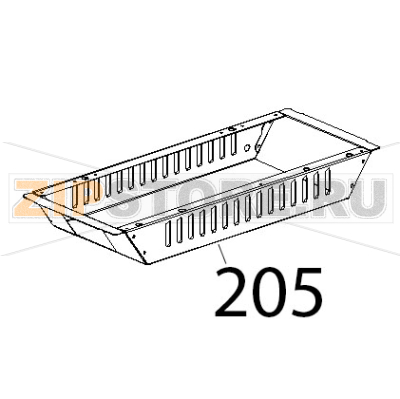 Scatola inferiore inox Unox XVC 515G Scatola inferiore inox Unox XVC 515GЗапчасть на деталировке под номером: 205