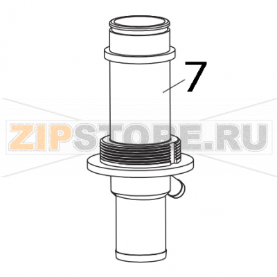 Collettore lavaggio Elettrobar Fast 80D Collettore lavaggio Elettrobar Fast 80DЗапчасть на деталировке под номером: 7