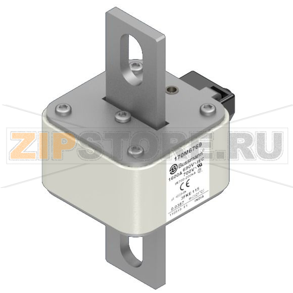 Предохранитель, 1600 A, AC 690 В, 200 кА, size 3, 76x92x139 мм, aR, IEC UL Eaton FUSE 1600A 69 
