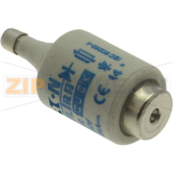 Предохранитель, 4 A, AC 500 В, 50 кА, D2, gR, IEC сверхбыстрый Eaton FUSE-D2 4A F GR 500VAC E27 