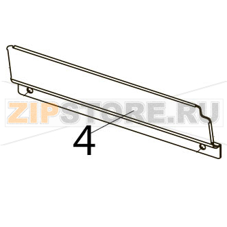 Front plate Toshiba TEC B-SX4T-GS10/20-QQ-US Front plate Toshiba TEC B-SX4T-GS10/20-QQ-USЗапчасть на деталировке под номером: 4