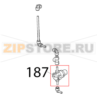 Riduttore di pressione con distri Unox XVC 1005EP Riduttore di pressione con distri Unox XVC 1005EPЗапчасть на деталировке под номером: 187