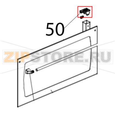 Tappo sup. DX colonnina porta vetro interno linemiss Unox XF 190 Tappo sup. DX colonnina porta vetro interno linemiss Unox XF 190Запчасть на деталировке под номером: 50