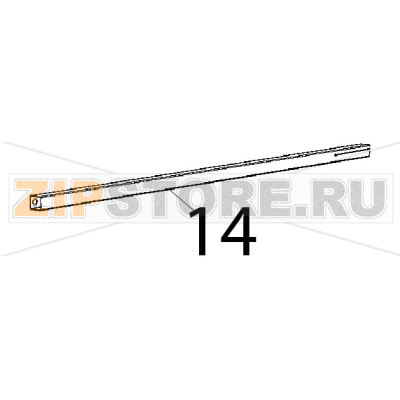 Bakerlux cheflux door upper listel Unox XB 895 Bakerlux cheflux door upper listel Unox XB 895Запчасть на деталировке под номером: 14