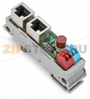 Интерфейсный модуль; RJ-45; с контактами питания; Клеммные колодки для печатных плат; Кат. 5 Wago 289-196 Features:Interface module with RJ-45 connector for ETHERNETPassive PoE-injectorFor up to 100 Mbit/s, Cat. 5Cabinet wiring with preassembled RJ-45-patch cabels...