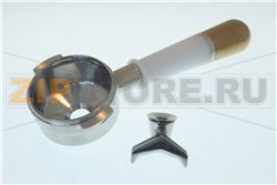 PESADO PORTAFILTER 2 CUPS WHITE&amp;BRONZE 