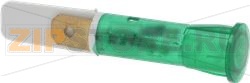 СИГНАЛЬНАЛЬНАЯ ЛАМПОЧКА ЗЕЛЕН. 400V 