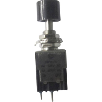 Кнопка 250 В/AC, 3 А, 1 x вкл/выкл, с фиксацией, 1 шт TRU Components TC-PA101A1BK