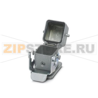 Монтажный корпус HEAVYCON D7 Phoenix Contact HC-D 7-AMLD-24/GR/ALU с одной защелкой, высота 24 мм, прямой, литье из цинкового сплава, с металлической защитной крышкой, для коммутационных вставок.Минимальный заказ: 10 шт.Упаковка: 10 шт.