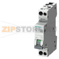 Автоматический выключатель 230V 4.5KA, 1+N-POLE/1MW, N LEFT C6 Siemens 5SL3006-7KL