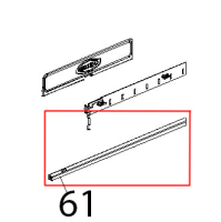 Listello inf inox porta Unox XBC 815G