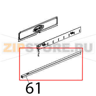 Listello inf inox porta Unox XBC 815G Listello inf inox porta Unox XBC 815GЗапчасть на деталировке под номером: 61