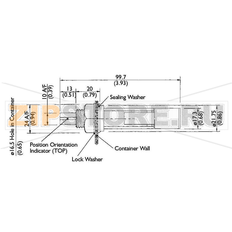 Переключатель поплавковый 250 В/AC, 100 В/DC, 1 А, IP65, 1 шт TE Connectivity LDS803-51 