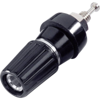 Зажим полюсной 10 А, черный, 1 шт TRU Components 1587894