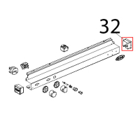 Tappo DX cruscotto comandi in plastica L.M. manual Unox XF 183