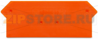 Торцевая и промежуточная пластина; толщиной 2,5 мм; оранжевые Wago 280-317