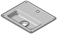GLASS FILLER DRIP PAN (STAINLESS STEEL)