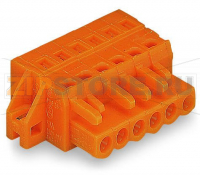 MCS MIDI Classic 1-conductor female plug; clamping collar; 2.5 mm; Pin spacing 5.08 mm; 17-pole; 2,50 mm; orange Wago 231-317/031-000