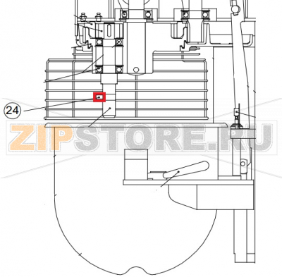 Spina albero porta attrezzi Sigma BM 30                Spina albero porta attrezzi Sigma BM 30Запчасть на сборочном чертеже под номером: 24Название запчасти Sigma на итальянском языке: Spina albero porta attrezzi Sigma BM 30