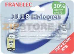 LAMPE TUBE HALOGENE *3* 300W LG.118 MM 