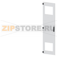 SIVACON, door, left, with cutout for filter fan, with ventilation openings H: 2000 mm, W: 450 mm, RAL 7035, Protection class 1 Siemens 8MF1070-2UT15-3BA2