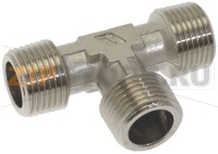 Т-ОБРАЗНЫЙ НИКЕЛИРОВАННЫЙ ФИТИНГ Ø 3/8"M-3/8"M-3/8"M