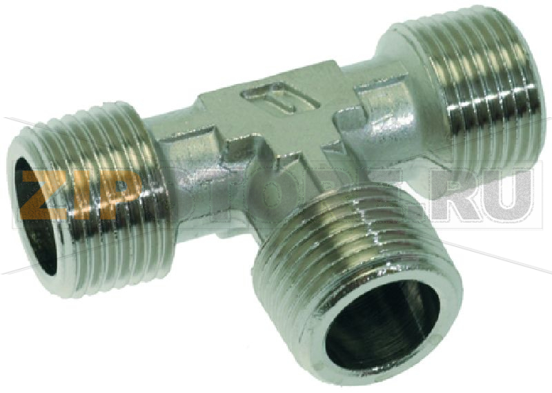 Т-ОБРАЗНЫЙ НИКЕЛИРОВАННЫЙ ФИТИНГ Ø 3/8"M-3/8"M-3/8"M 