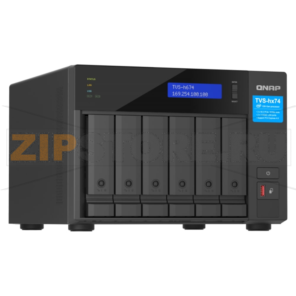 Накопитель сетевой QNAP TVS-H674 