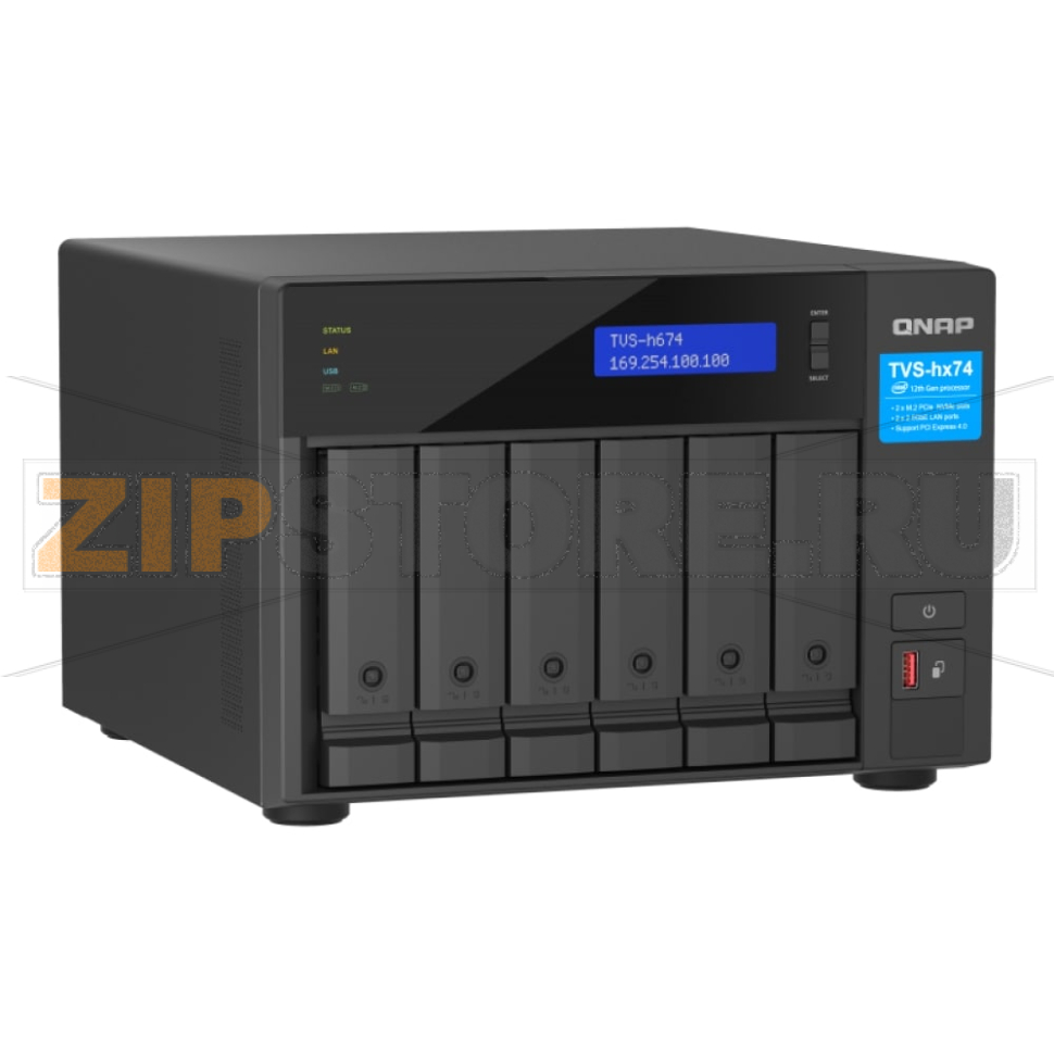Накопитель сетевой QNAP TVS-H674 