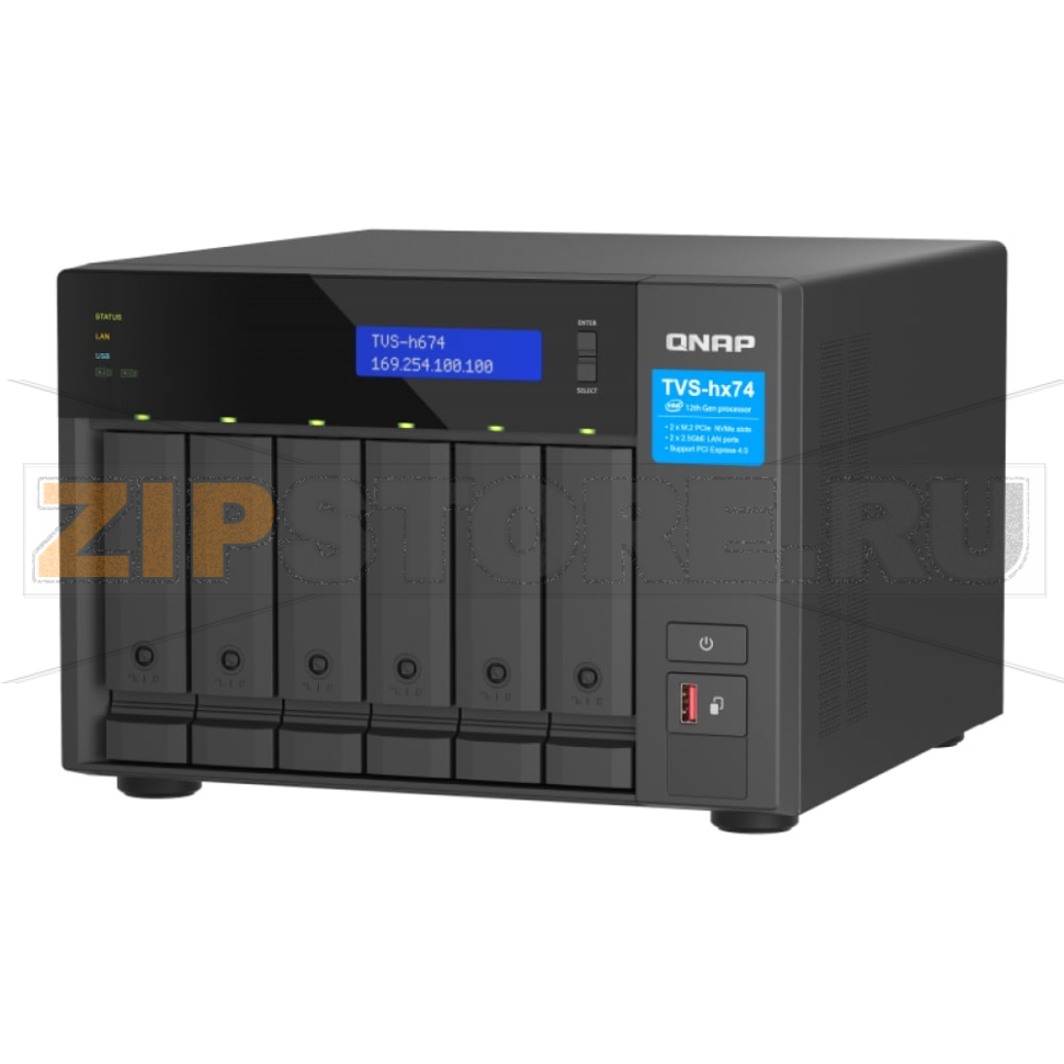 Накопитель сетевой QNAP TVS-H674 