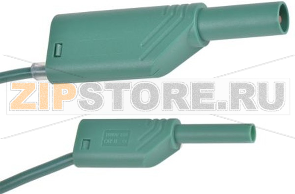 Провод испытательный 1 м, 10 A, 1000 В/AC/DC, зеленый Hirschmann 975163104 